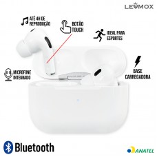 Fone Bluetooth LE-362-1 Lehmox - Branco
